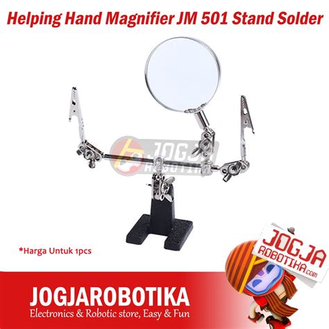 Jual Helping Hand Magnifier Jm Alat Pegangan Solder Kaca Pembesar