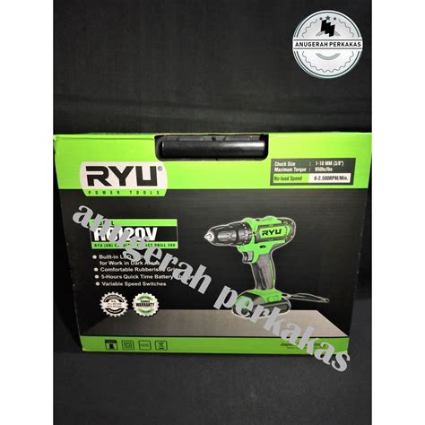 Jual Mesin Bor Baterai Cordless Impact Drill RCI 20V RYU Shopee Indonesia