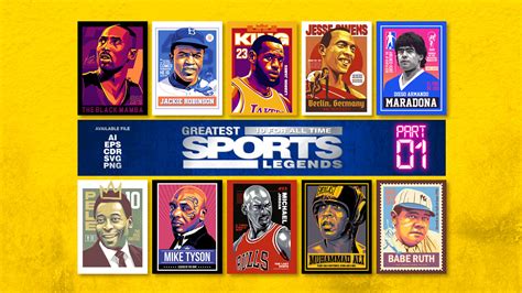 ArtStation - GREATEST SPORTS LEGENDS PART 01 | Artworks