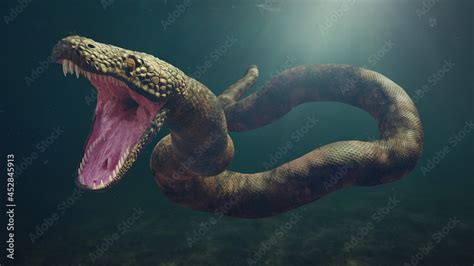 Titanoboa Cerrejonensis In Water The Longest Snake That Ever Lived