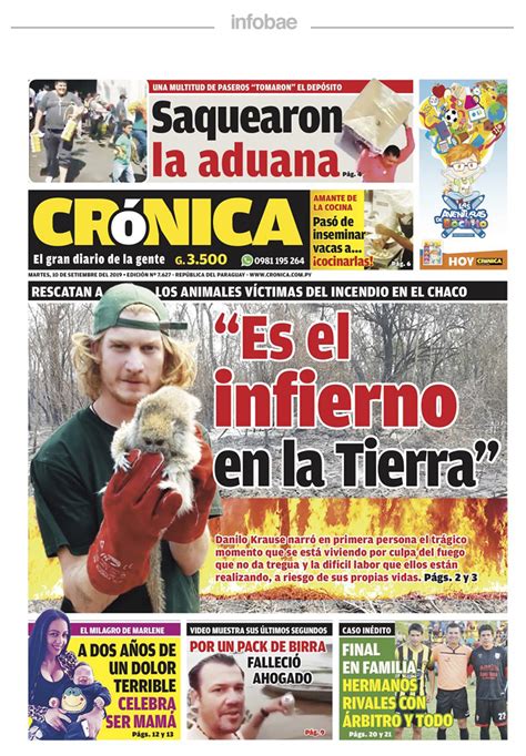 Cronica Paraguay 10 De Septiembre De 2019 Infobae