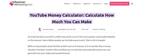 Best Youtube Money Calculator Tools Upviews Blog