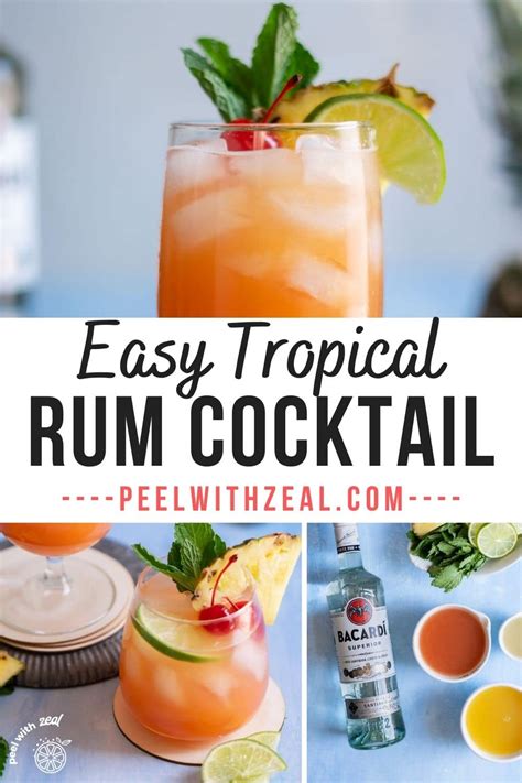 Bacardi Rum Punch Peel With Zeal