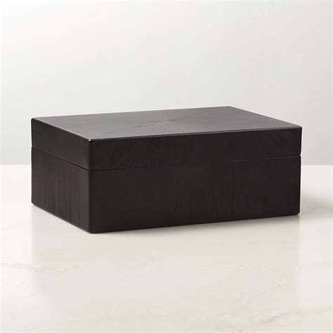 Allister Black Storage Box Large + Reviews | CB2