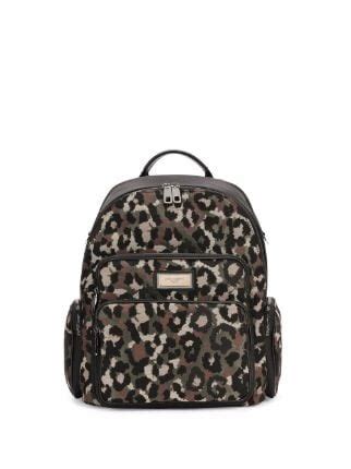 Dolce Gabbana Rucksack Mit Leoparden Print Schwarz Farfetch De