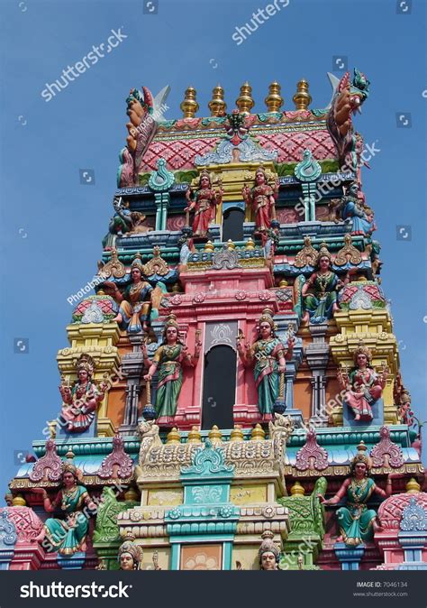 Colorful Indian Temple In Asia Stock Photo 7046134 : Shutterstock