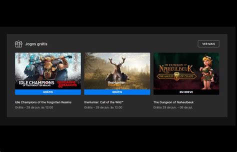 Epic Games Store Solta Os Jogos Idle Champions Of The Forgotten Realms E Thehunter Call Of The