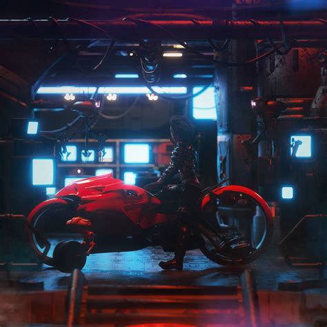 Cyberpunk Garage by AndresMenchen on DeviantArt