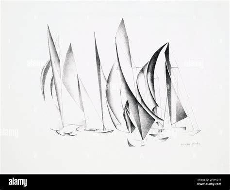 Charles Sheeler American 1883 1965 Yachts 1924 Stock Photo Alamy