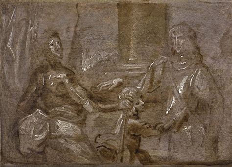 Sir Anthony Van Dyck Sketch For The Double Portrait Of Mountjoy