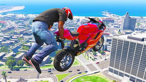 GTA 5 AMAZING Skills 9 GTA 5 Epic Stunts Fails Wins Jumping Thug