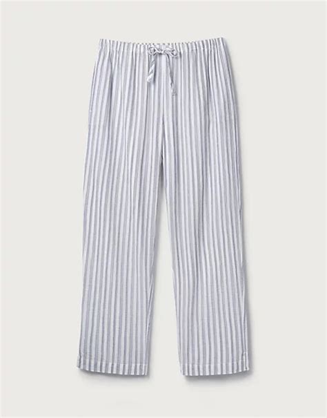 Cotton Stripe Pajama Bottoms Pajamas The White Company Us