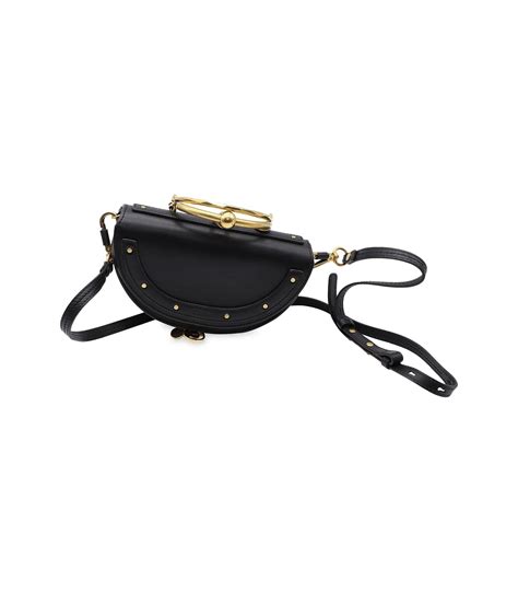 Chloé Chloe Small Nile Minaudière Crossbody Bag In Black Leather Lyst