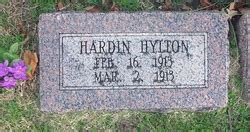 Hardin Hylton 1913 1913 Mémorial Find a Grave