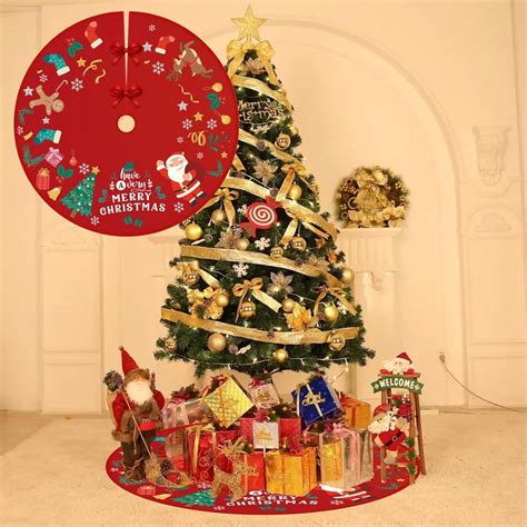 Covoras pentru Bradul de Craciun, Flippy, din Tesatura Pufoasa, cu