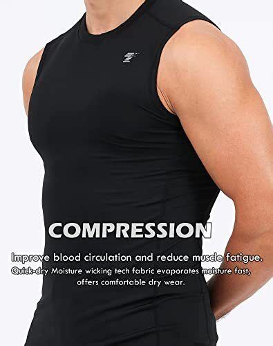 Pack Men S Athletic Compression Shirts Sleeveless Workout Tank Top