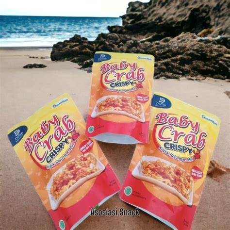 Jual BABY CRAB CRISPY Cemilan Viral Snack Sehat Seafood Enak Renyah