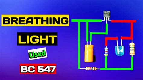 How To Make A One Transistor Breathing Led Circuit Breathing Led Youtube