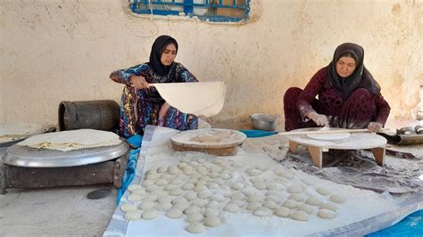 Baking Bread In The Village Iran Nomadic Life 2023 Village YouTube