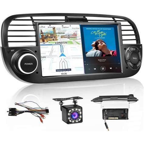 7 Pouces Touchscreen Android Autoradio Avec Gps Pour Fiat 500 2007