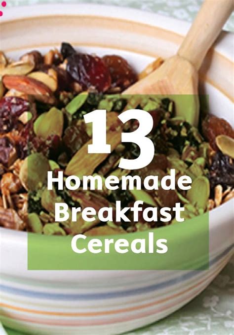 13 Homemade Breakfast Cereal Recipes