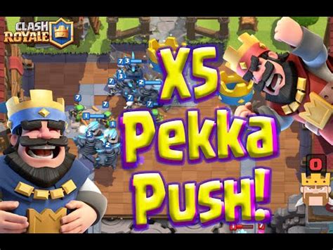 Mass Pekka Troll Deck X Pekkas In One Push Clash Royale Youtube