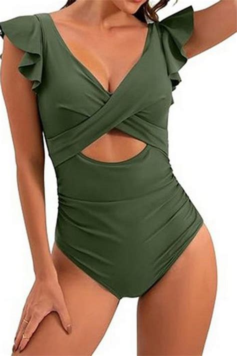 Jdmgzsr Badekleid Damen Eng Schwimmanzug Badekleid Monokini Sexy