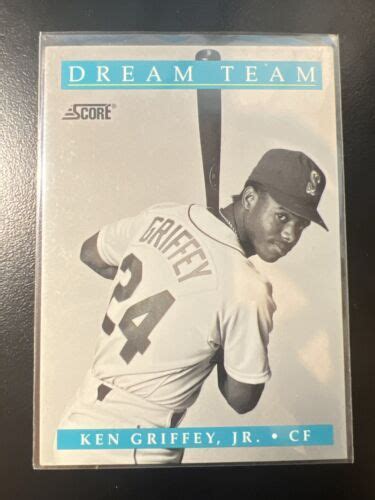 KEN GRIFFEY JR Baseball Card 1991 SCORE DREAM TEAM 892 SEATTLE