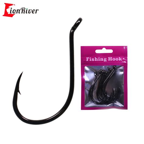 Lionriver 10pcs Bag 3 0 8 0 Octopus Beak High Carbon Steel Offset