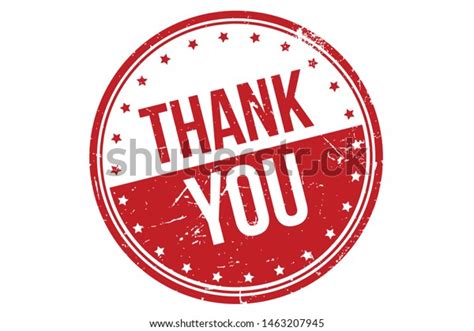 Thank You Rubber Stamp Thank You Stock Vector Royalty Free 1463207945