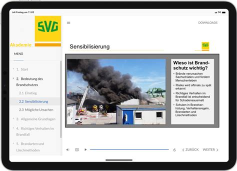 Jährliche Brandschutzunterweisung für Ihre Mitarbeiter online durchführen