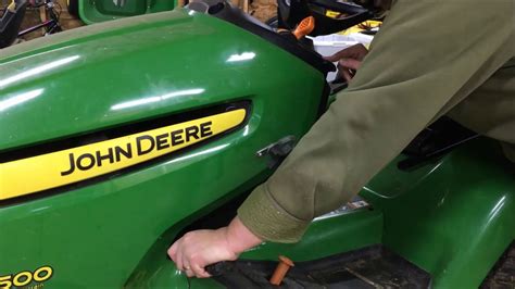 John Deere X300 Or X500 Mower Deck Removal Youtube