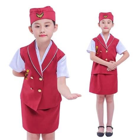 Costume D Agent De Bord Pour Enfants Cosplay Costumes De Sc Ne D