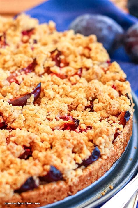 Vollkorn Pflaumenkuchen Mit Streuseln