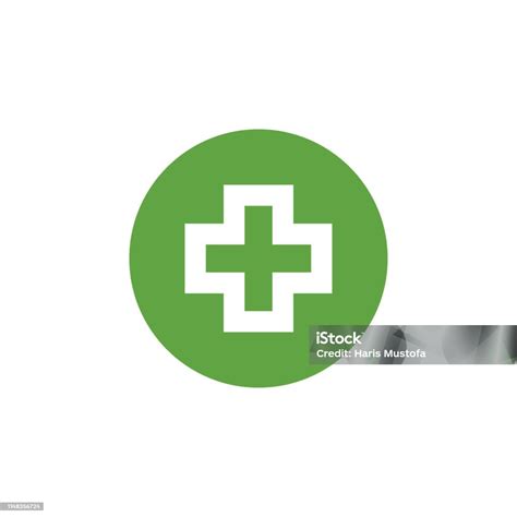 Green Medical Cross Graphic Design Template Vector Stock Illustration