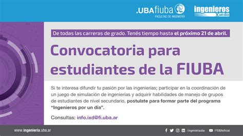 Fiuba On Twitter Ya Pod S Inscribirte Desde Este Link Https Tinyurl