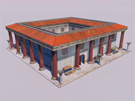 Classical greek house 3D model - TurboSquid 1309989