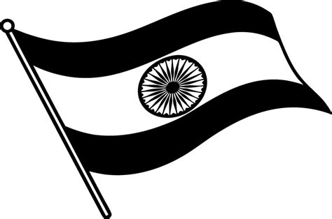 Indian Tricolor Flag Illustration For Independence Day 15th August