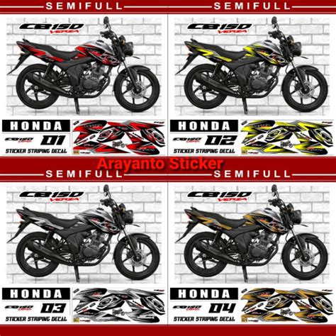 Jual Sticker Striping Decal Honda CB Verza 150 New 2021 Variasi AR02