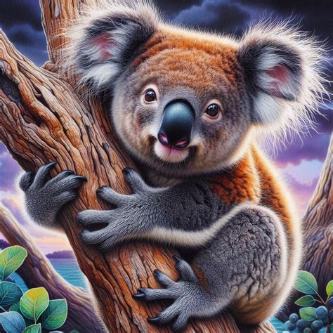 Solve A Koala Bear Hugging A Tree Jigsaw Puzzle Online With Pieces