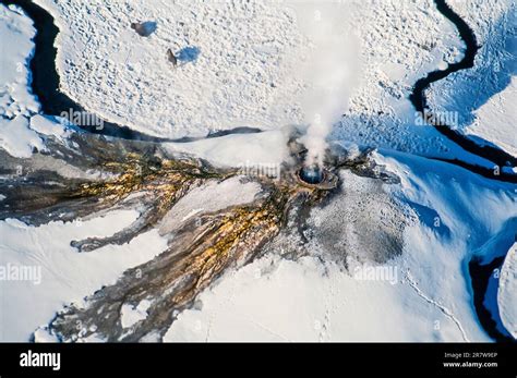 Aerial photos, aerial images of Yellowstone National Park Stock Photo - Alamy