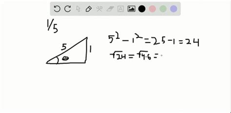 Solved Sketch A Right Triangle Corresponding To The Trigonometric