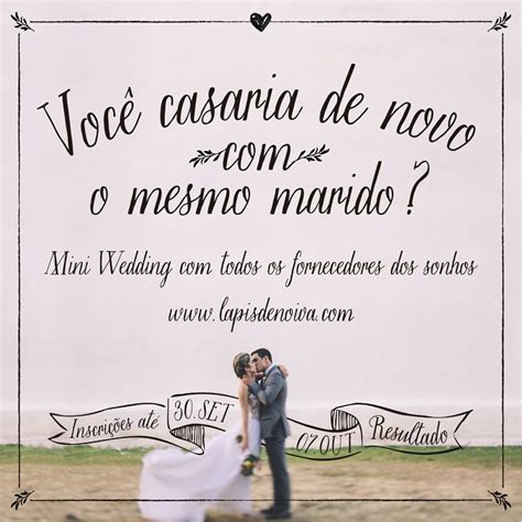 Concurso Um Dia de Amor Renovação de Votos Lápis de Noiva