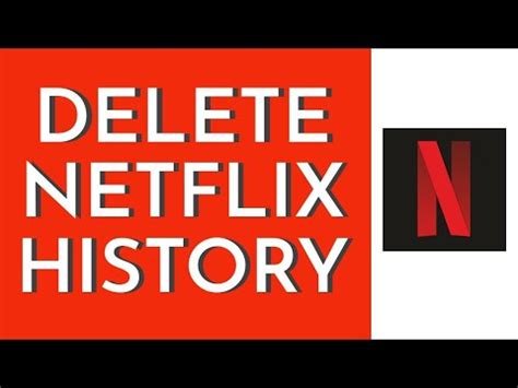 How To Delete Your Netflix History 2023 Delete Watch Search