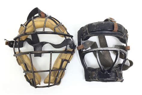 Lot - (3) Vintage Baseball Umpire Masks