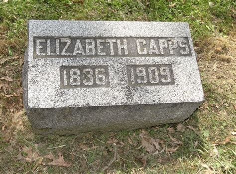 Elizabeth Ann Gobbitt Capps M Morial Find A Grave