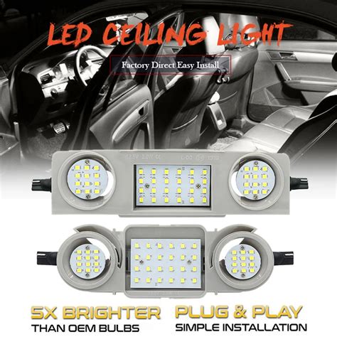 Carro Led Interior Dome Luz Telhado L Mpadas De Leitura Vw Passat B