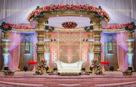 Dazzling Devdas Wedding Fiber Mandap Elegant Wedding Devdas Mandap