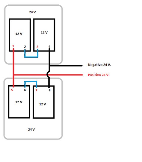 Esquema Baterias En Serie Y Paralelo