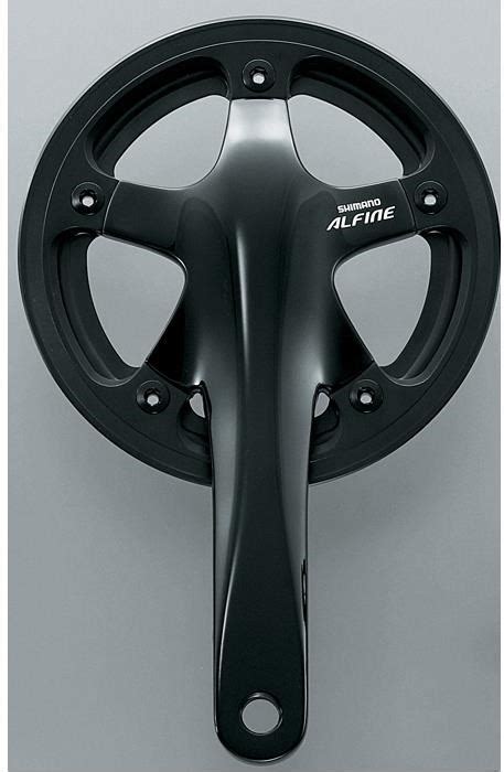 Shimano FC S501 Alfine 2 Piece Chainset With Single Chain Guard Tredz